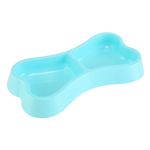 PEPLAYTAL Doppelter Futterautomat Für Hunde Hundefutterschale Haustiernapf Dual Pet Bowl Blue von PEPLAYTAL