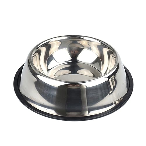 PEPLAYTAL Doppelter Hundenapf Trinken Hunde wassernapf Hundefutter Beleg Haustierbedarf Hundenäpfe Schüssel pet Supplies Haustierfutter katzennäpfe Futternapf aus Edelstahl Katzennapf Silver von PEPLAYTAL