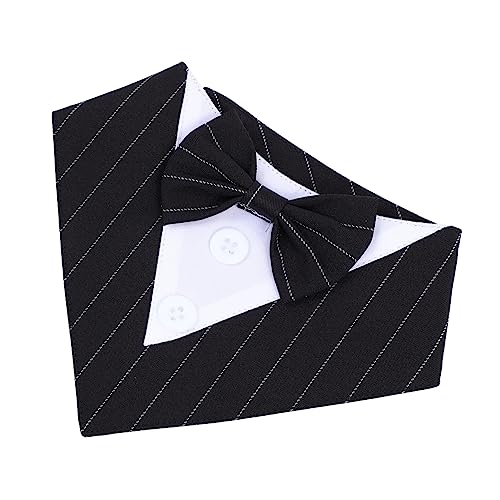 PEPLAYTAL Dreieckstuch Für Haustiere Heiser Kühlendes Bandana Für Hunde Schnecke Kleines Hundehalsband Welpenhalsband Halsband Für Hunde Haustierzubehör Hundedreieck Schal Polyester Black von PEPLAYTAL