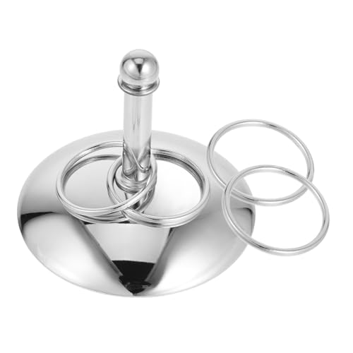 PEPLAYTAL Edelstahl Papagei Langlebige Foraging Ringe Trainingsspielzeug für Vögel Pädagogisch Sicher für Papageien Leicht zu Reinigen für Käfig und Spielzeit von PEPLAYTAL