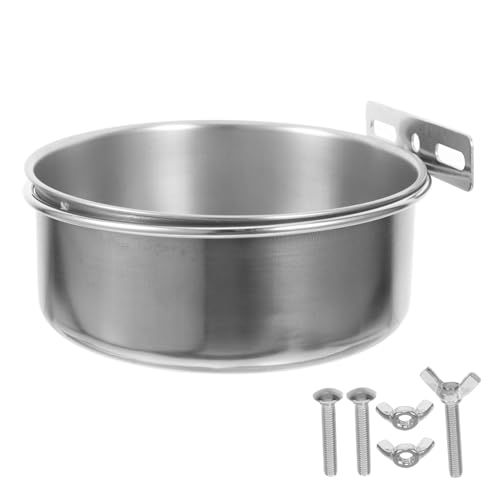 PEPLAYTAL Edelstahl Vogel Futter Wassernapf mit Antirutsch Boden Robust Leicht zu Reinigen Geeignet für Papageien Wellensittiche Käfigmontage Stabiler Stand PEPLAYTAL Edelstahl Vogel Futter Wassernapf mit Antirutsch Boden Robust Leicht zu Reinigen Geeignet für Papageien Wellensittiche Käfigmontage Stabiler Stand von PEPLAYTAL