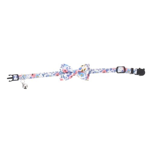 PEPLAYTAL Einstellbares Katzenhalsband mit Schleife Bogenhalsband für Kätzchen Dekoratives und Sicheres Halsband Verstellbar Atmungsaktivem Baumwollmaterial für Tägliches und Besondere von PEPLAYTAL