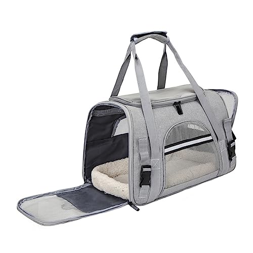 PEPLAYTAL Faltbare Haustier Tragetasche für Katzen und Kleine Hunde Atmungsaktive Mesh Rückentasche mit Verstellbarem Schultergurt für Reisen Camping und Outdoor Aktivitäten PEPLAYTAL Faltbare Haustier Tragetasche für Katzen und Kleine Hunde Atmungsaktive Mesh Rückentasche mit Verstellbarem Schultergurt für Reisen Camping und Outdoor Aktivitäten von PEPLAYTAL
