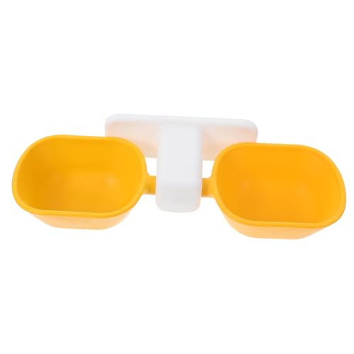 PEPLAYTAL Fressnapf zum Aufhängen an der Wand Haustier montiert Futternapf zur Wandmontage Halter Fütterung modern pet Supplies katzennäpfe Heimtierbedarf Hund Katze schüssel Plastik Yellow von PEPLAYTAL