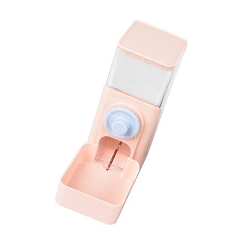 PEPLAYTAL Futterautomat Für Haustiere Draht Wurf Ratten Fütterung Heufresser Kaninchen Käfig Automatisch Sauber Futterautomaten Für Katzen Futterstelle Für Kaninchen Rosa Plastik von PEPLAYTAL