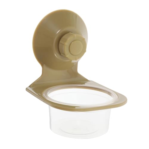 PEPLAYTAL Futternapf Für Schildkröten Wasserschale des Bärtigen Drachens Schildkrötenfutter Chamäleon-futterbecher Futternapf Für Reptilien Geckobecken Wasserschale Light Brown Abs von PEPLAYTAL