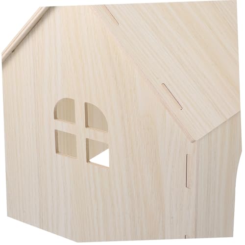 PEPLAYTAL Großes Holz nagetierhaus aus Langlebigem Holz Vielseitiges Versteck für Hamster Meerschweinchen Kaninchen und Eichhörnchen Sicherer Spiel Schlafplatz für Kleintiere Leicht zu von PEPLAYTAL