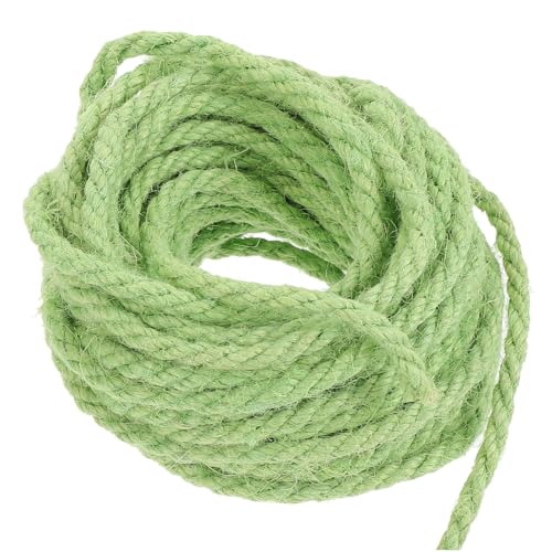 PEPLAYTAL Grünes Sisal Hemp Rope für DIY Katzenspielzeug und Kratzbaum Langlebiges Reißfestes Juteseil für Katzenkratzsäule und Katzenzubehör von PEPLAYTAL
