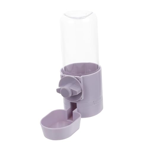 PEPLAYTAL Hängende Wasserzufuhr Haustier Drinnen Hund Kleine Tier Wasserflasche Käfig Katze Schüssel Fütterung Plastik Grey von PEPLAYTAL