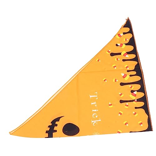 PEPLAYTAL Halloween Hundebandana Im Design Dekoratives Haustierzubehör Für Katzen Spuckendes Speichel Handtuch Für Halloween von PEPLAYTAL