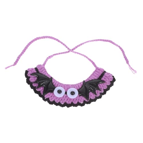 PEPLAYTAL Halloween Katzenhalsband Mit Verstellbarem -Design Fledermaus- Für Haustierkostüme Weicher Und Bequemer Kragen Für Einen Halsumfang PEPLAYTAL Halloween Katzenhalsband Mit Verstellbarem -Design Fledermaus- Für Haustierkostüme Weicher Und Bequemer Kragen Für Einen Halsumfang von PEPLAYTAL