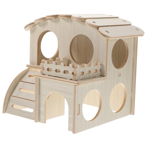 PEPLAYTAL Hamster Holzhaus für Innenbereich Natürliches Langlebiges Nagetier Versteck und Nest Praktisches Spiel Schlafhaus für Kleine Haustiere Wie Hamster und Chinchilla Sicher und PEPLAYTAL Hamster Holzhaus für Innenbereich Natürliches Langlebiges Nagetier Versteck und Nest Praktisches Spiel Schlafhaus für Kleine Haustiere Wie Hamster und Chinchilla Sicher und von PEPLAYTAL