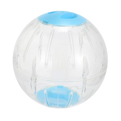 PEPLAYTAL Hamster Laufball Transparent Blau Kleintier Übungsball für Hamster Meerschweinchen und Eichhörnchen Langlebiges Pet Rolling Ball für Fitness und Bewegung PEPLAYTAL Hamster Laufball Transparent Blau Kleintier Übungsball für Hamster Meerschweinchen und Eichhörnchen Langlebiges Pet Rolling Ball für Fitness und Bewegung von PEPLAYTAL
