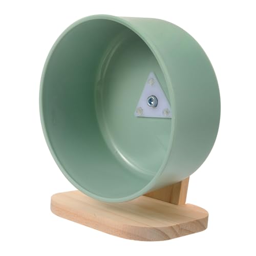 PEPLAYTAL Hamster Laufrad mit Stand Transparentes für Zwerghamster Mäuse und Rennmäuse Fördert Bewegung und Spielspaß für Kleine Haustiere von PEPLAYTAL