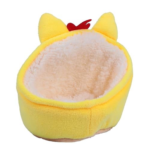 PEPLAYTAL Hamster Nest Warmes Hühnerdesign für Kleintiere Dickes und Gemütliches Schlafzubehör für Hamster und Andere Haustiere Tragbar und Haustierbett für Nager von PEPLAYTAL
