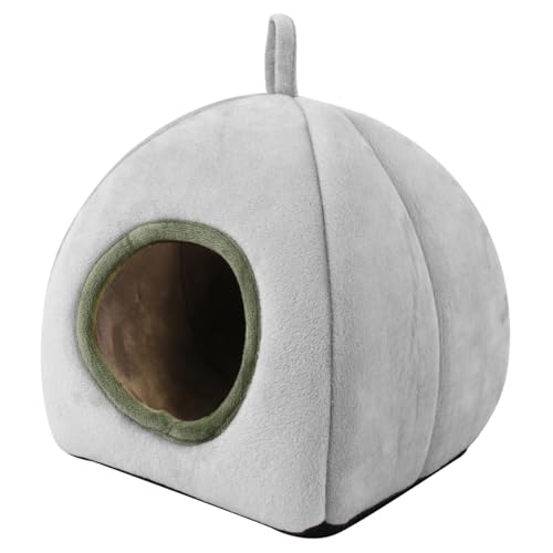 PEPLAYTAL Hamster Nest aus Plüsch für Winter Gemütliches Schlafhaus für Kleine Haustiere als Warmes Nest und Rückzugsort zu Installieren und Tragbar Käfige und Überall von PEPLAYTAL