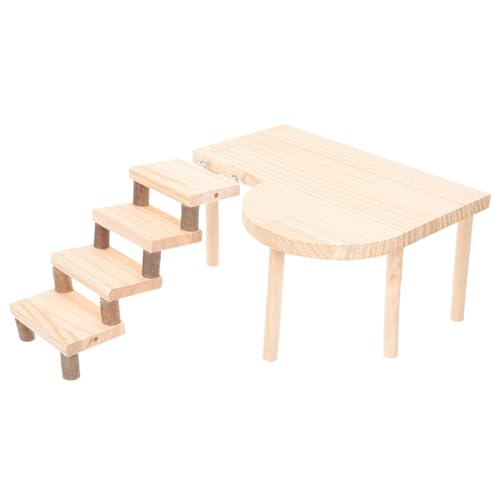 PEPLAYTAL Hamster Plattform aus Holz mit Rutschfester Rampe und Kletterleiter Verschleißfestes Nagetier Zubehör Bewegung und Zahngesundheit für Hamster und Kleintiere PEPLAYTAL Hamster Plattform aus Holz mit Rutschfester Rampe und Kletterleiter Verschleißfestes Nagetier Zubehör Bewegung und Zahngesundheit für Hamster und Kleintiere von PEPLAYTAL