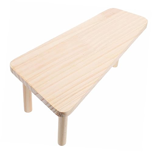 PEPLAYTAL Wood Chinchilla Plattform Für Hamster Und Ratten Multifunktionale Holzspielzeug-Tisch Mit Zwei Sicheres Und Unterhaltsames Zubehör Für Kleine Haustiere von PEPLAYTAL