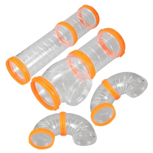 PEPLAYTAL Hamster Röhrenset Transparent DIY Kleintier Tunnel Zubehör für Meerschweinchen Igel Freigehege Laufspaß für Kleine Haustiere Geeignet PEPLAYTAL Hamster Röhrenset Transparent DIY Kleintier Tunnel Zubehör für Meerschweinchen Igel Freigehege Laufspaß für Kleine Haustiere Geeignet von PEPLAYTAL