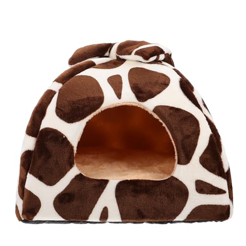 PEPLAYTAL Hamster Schlafhaus für Kleintiere Warmes Nest mit Abnehmbarem Thermokissen für Hamster Chinchillas und Kleine Haustiere Winter Pet Bed von PEPLAYTAL