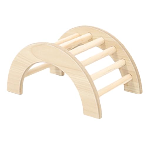 PEPLAYTAL Kletterbrücke Aus Holz Für Kleintiere Spielzeug Für Hamster Meerschweinchen Und Rennmäuse Sichere Oberfläche Bewegung Und Lebensfreude Im Käfig Kleine von PEPLAYTAL