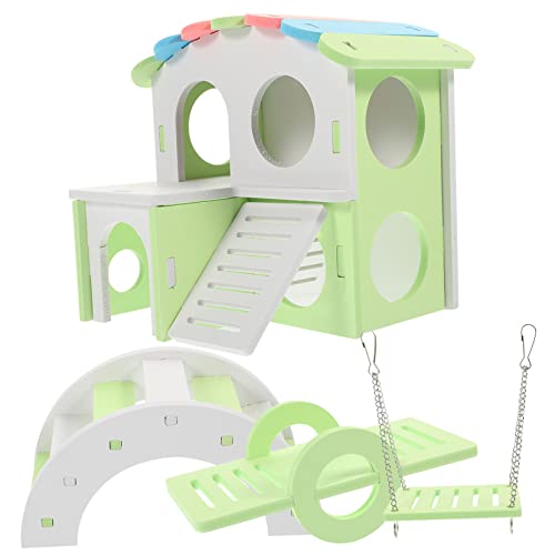 PEPLAYTAL Hamster Teilig Bunt mit Schaukel Wippe Großem Bogen und Villa aus Sicherem Material Vielseitiges Versteck und Schlafhaus für Hamster Meerschweinchen und Kleine Nagetiere als Käfig PEPLAYTAL Hamster Teilig Bunt mit Schaukel Wippe Großem Bogen und Villa aus Sicherem Material Vielseitiges Versteck und Schlafhaus für Hamster Meerschweinchen und Kleine Nagetiere als Käfig von PEPLAYTAL