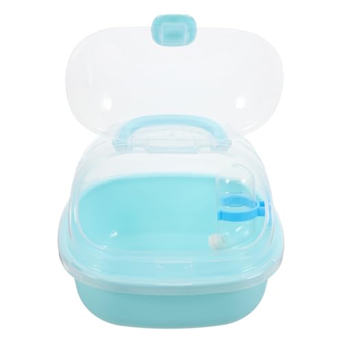 PEPLAYTAL Hamster Transportbox Skyblau Kleine Tragbare Outdoor Reisekäfig mit Transparenter Panoramaansicht Atmungsaktiv und Sicher für Hamster Rennmäuse und Kleine Nagetiere für Camping PEPLAYTAL Hamster Transportbox Skyblau Kleine Tragbare Outdoor Reisekäfig mit Transparenter Panoramaansicht Atmungsaktiv und Sicher für Hamster Rennmäuse und Kleine Nagetiere für Camping von PEPLAYTAL