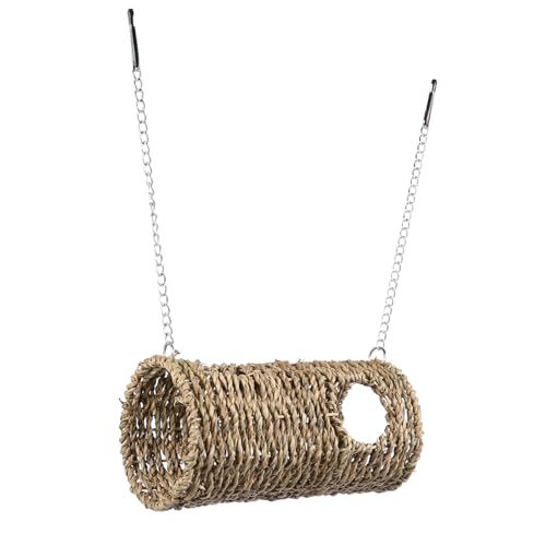 PEPLAYTAL Hamster Tunnel Haus aus Natürlichem Material mit Hängender Kette Langlebiges Versteckspielzeug für Hamster Mäuse und Kleine Igel Sicherer Kleintier Spielplatz und Rückzugsort PEPLAYTAL Hamster Tunnel Haus aus Natürlichem Material mit Hängender Kette Langlebiges Versteckspielzeug für Hamster Mäuse und Kleine Igel Sicherer Kleintier Spielplatz und Rückzugsort von PEPLAYTAL