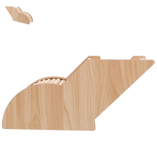 PEPLAYTAL Hamster Versteck aus Holz Bissfestes Hamsterhaus mit Arch Bridge Tunnel Design für Hamster Chinchillas und Kleine Haustiere zu Reinigen und Platzsparend von PEPLAYTAL