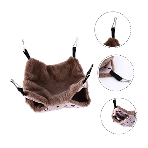PEPLAYTAL Hamsterhängematte aus Weichem Plüsch Winterliche Hängematte für Haustiere für Hamster und Kleine Nager Gemütlicher Rückzugsort Zartem PEPLAYTAL Hamsterhängematte aus Weichem Plüsch Winterliche Hängematte für Haustiere für Hamster und Kleine Nager Gemütlicher Rückzugsort Zartem von PEPLAYTAL