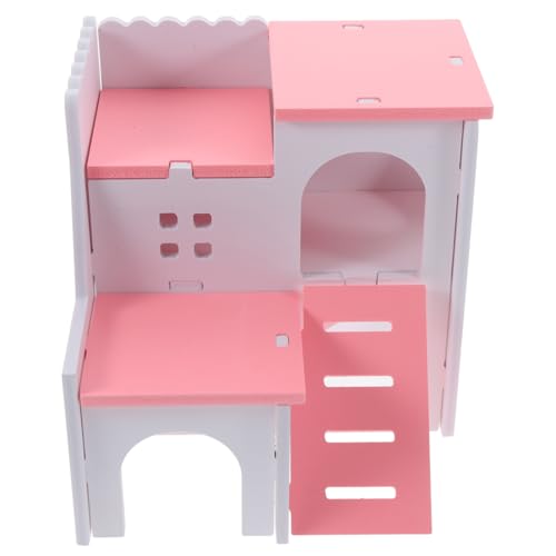 PEPLAYTAL Hamsterhaus Versteck Plattform Spielhaus für Zwerghamster Kleintiere Atmungsaktives Mehrkammer Hamsternest für Gesunde Bewegung und Ruhigen Schlaf Rosa Mediterraner Stil PEPLAYTAL Hamsterhaus Versteck Plattform Spielhaus für Zwerghamster Kleintiere Atmungsaktives Mehrkammer Hamsternest für Gesunde Bewegung und Ruhigen Schlaf Rosa Mediterraner Stil von PEPLAYTAL