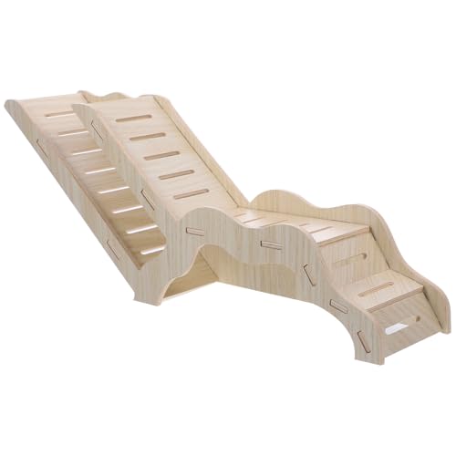 PEPLAYTAL Hamsterhaus aus Holz mit Leiter und Versteck Multifunktionales Kleintierhaus für Zwerghamster Meerschweinchen und Kleine Nagetiere Robustes Kletter Versteckspielzeug von PEPLAYTAL