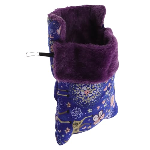PEPLAYTAL Hamsternest l Einstreu für Hamster Hängebetten für Kleintiere Höhle Tasche Kleintier Schlafsack Tierbett für Hamster Schlafsack für Haustiere Haustier hängendes Bett Segeltuch Blue von PEPLAYTAL