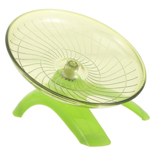 PEPLAYTAL Hamsterrad Geräuschlos Laufrad mit Fliegender Untertasse für Hamster Rennmäuse und Kleine Kleintiere Übungsrad für Artgerechte Bewegung und Fitness Grün PEPLAYTAL Hamsterrad Geräuschlos Laufrad mit Fliegender Untertasse für Hamster Rennmäuse und Kleine Kleintiere Übungsrad für Artgerechte Bewegung und Fitness Grün von PEPLAYTAL