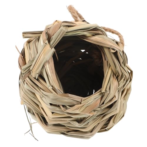 PEPLAYTAL Handgefertigtes Vogelnest aus Geflochtenem Stroh Kleines Atmungsaktives Hamsterversteck Langlebiges Nest für Kleintiere Geeignet als Dekoratives Schlafhaus und Rückzugsort PEPLAYTAL Handgefertigtes Vogelnest aus Geflochtenem Stroh Kleines Atmungsaktives Hamsterversteck Langlebiges Nest für Kleintiere Geeignet als Dekoratives Schlafhaus und Rückzugsort von PEPLAYTAL