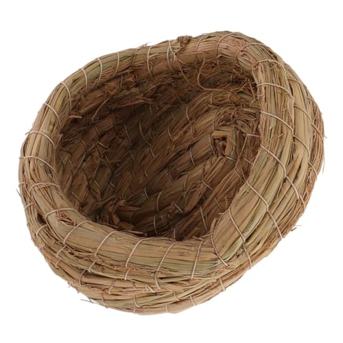 PEPLAYTAL Handgewebtes Strohnest Hühnerstall Nistplatz Komfortables Legenest für Effiziente Eierablage im Garten Einfach zu Reinigen und Langlebig von PEPLAYTAL