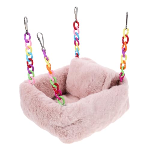 PEPLAYTAL Haustier Hängematte aus Baumwolle für Hamster und Meerschweinchen Doppellagiges Atmungsaktives Kuschelbett Komfortables Nager Versteck Geeignet für Käfigzubehör und Kleine von PEPLAYTAL
