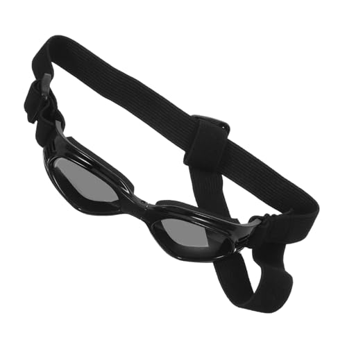 PEPLAYTAL Haustier Sonnenbrille Hundebrille Faltbare Sonnenbrille Hundeaugenbrille Brille für Haustier Plastik Schwarz von PEPLAYTAL