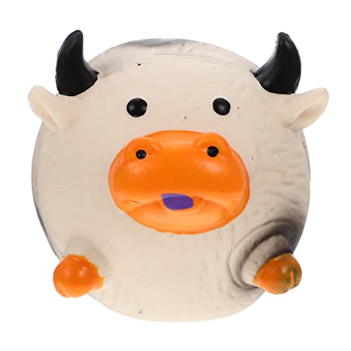 PEPLAYTAL Haustier Stimme Ball interaktives knete Puppy Toys knisterndes Hundespielzeug Haustiere Quietschendes Hundespielzeug Welpen-Backenzahn- Emulsion Weiß von PEPLAYTAL