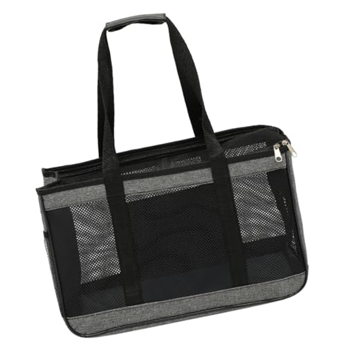 PEPLAYTAL Haustier Transporttasche für Katzen und Kleine Tiere Faltbare Atmungsaktive Trägertasche aus Oxford und Netzmaterial für Reisen und Outdoor Aktivitäten von PEPLAYTAL