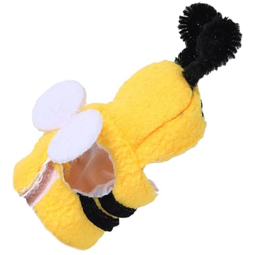 PEPLAYTAL Haustier-Vogel-Kleidung Cosplay Papagei Haustierkleidung Vogelkleidung lustig schützenvogel vogelschutz Vogelzubehör kleines Vogelkostüm entzückendes Vogelkostüm Tuch Yellow von PEPLAYTAL