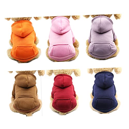 PEPLAYTAL Haustier Warme Kleidung Hunde-Outfit Kleines Hundebereich Jacke Welpe Haustierkleidung Hundemäntel Hund Wintermantel Hundekleidung Dackel Winter Hundemantel Winterhundkleidung Rosa von PEPLAYTAL
