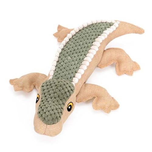 PEPLAYTAL Haustierbedarf plüschtiere Plush Toy Plush Quietschendes Soft Toy Hunde-Puzzle- Hundespielzeug lustig ausgestopft Kauquietscher Plüschkrokodil für Hund von PEPLAYTAL