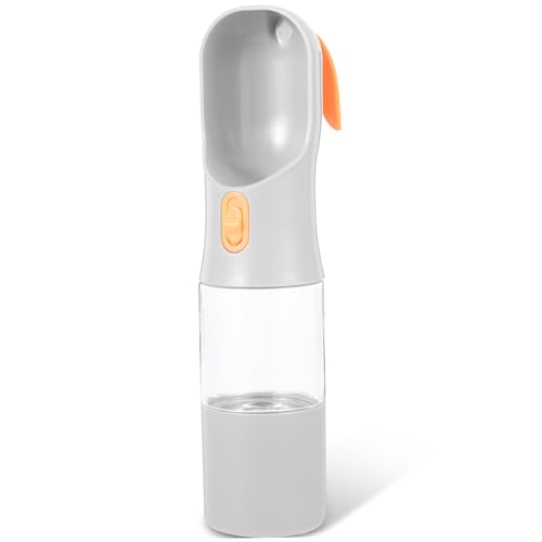 PEPLAYTAL Haustierfutterbecher Trinken pet Water Bottle Dog Water Bottle Wasserflasche für Haustiere im Freien Trinkflasche für Katzen Tragbarer Wasserspender Hund wasserbehälter pp Grey von PEPLAYTAL