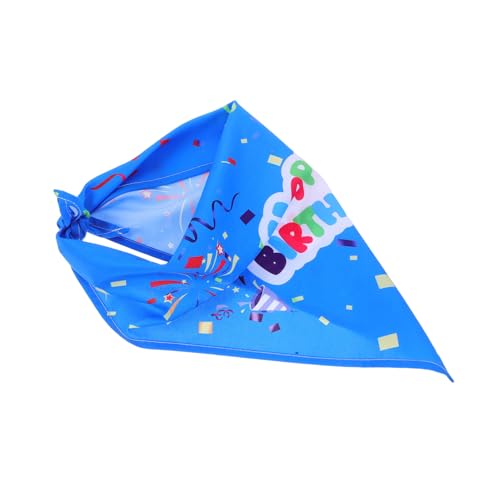 PEPLAYTAL Haustierhund Geburtstag Triangular Bandana Dreieck Kätzchen Schal Kleines Tier Geburtstag Halshalshalter Welpe Lätzchen Welpe Schal Für Kleine Mittelgroße Hunde von PEPLAYTAL
