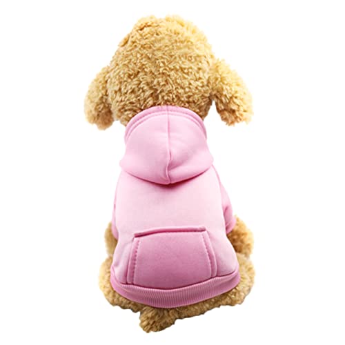 PEPLAYTAL Haustierkleidung Groß Ups Warmer Hundemantel Hundekleid Winter Hunde-Outfit Hunde Mantel Hund Weste Mantel Dackelkleidung Hundemantel Für Kaltes Wetter Haustier Warme Kleidung Rosa von PEPLAYTAL