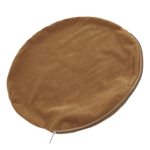 PEPLAYTAL Haustiermatte Fell Unterlage Drinnen Haustiere Katzendecke Katzenbettauflage Abdeckung Heizkissen Katze Heizkörperbett Runden Gewebte Wärmekissen Für Katzen Wärmer Baumwolle Brown von PEPLAYTAL