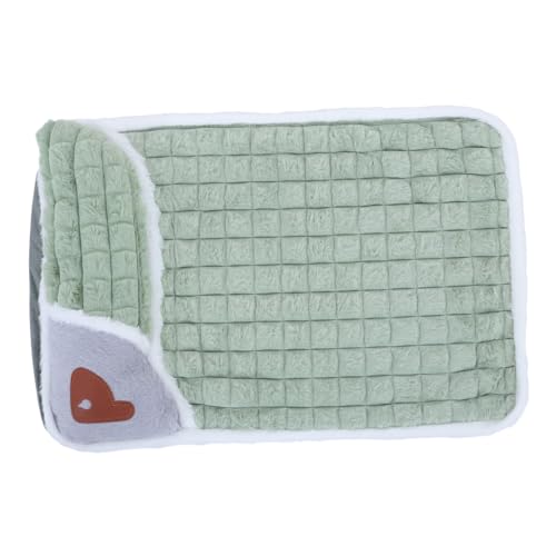PEPLAYTAL Haustiermatte Fulffy Pet Pad Hundematte Hundebetten Hundematratze Hundeschlafbett Welpenwärmbett Isoliertes Haustierbett Hundebett Bett Kissenbett Für Haustiere Schwamm Hellgrün von PEPLAYTAL