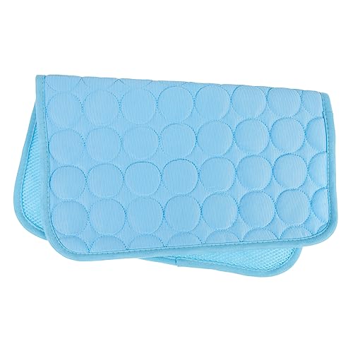 PEPLAYTAL Haustiermatte haustierbett pet Bed hundbetten Haustierkühlungszubehör Dog Bed Kühlmatte für Pads Kühles Hundebett drinnen katzenbett Sommer kühlmatte Kühlende Hundematte Tuch Blue von PEPLAYTAL