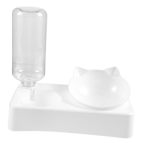 PEPLAYTAL Doppelter Fressnapf Für Katzen Automatischer Wassernapf Mit Ergonomischem Design rutschfest Lebensmittelechtem Material Für Zuhause Und Reisen PEPLAYTAL Doppelter Fressnapf Für Katzen Automatischer Wassernapf Mit Ergonomischem Design rutschfest Lebensmittelechtem Material Für Zuhause Und Reisen von PEPLAYTAL